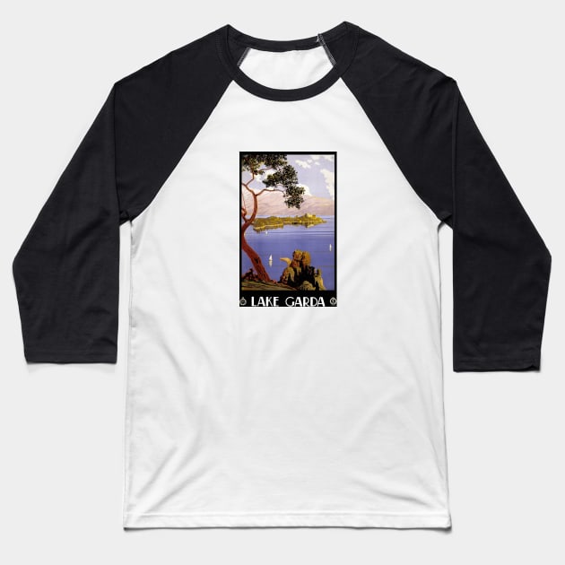 Lake Garda Baseball T-Shirt by ezioman